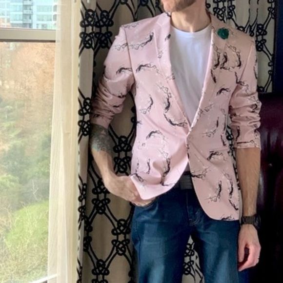 ASOS Other - ASOS Super Skinny Cherry Blossom Pink Blazer